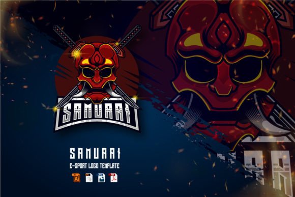 Forging Your Digital Identity: The Samurai E-Sport Logo Design Template