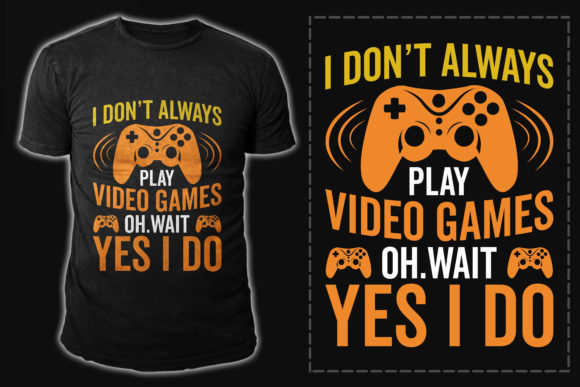 Gamer T-shirt Typography Design: The Perfect Bundle for Creators and Fans