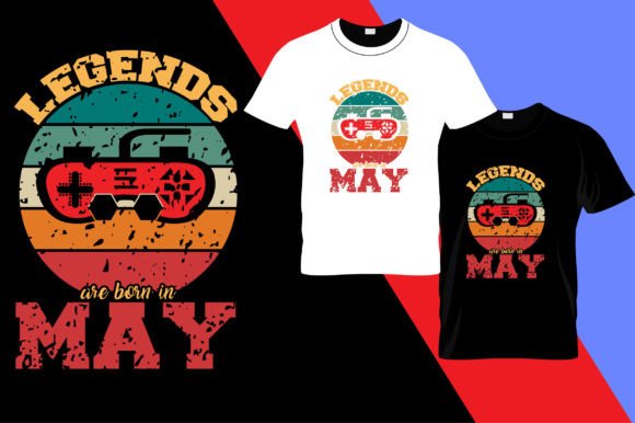 Legends Are Born in May: The Anatomy of a Perfect Gaming T-Shirt Design