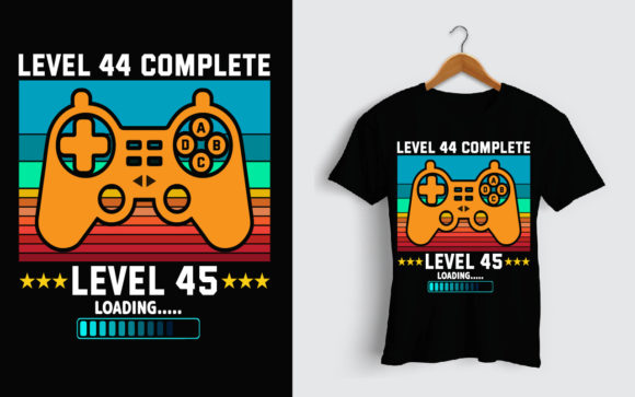 Level 44 Gamer Birthday T-Shirt Design: A Strategic Asset for Branding and Celebration