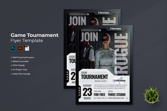 Level Up Your Event Promotion: The Game Tournament Flyer Template