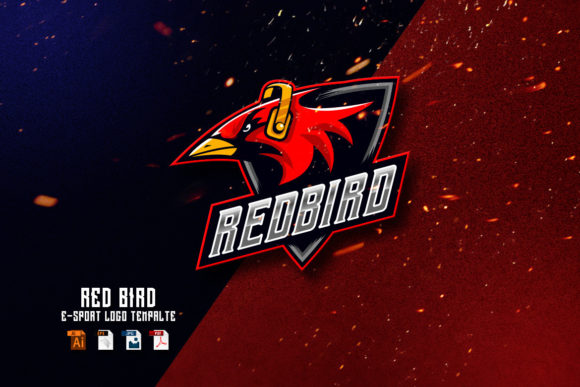 Mastering Visual Identity with the Red Bird E-sport Logo Design Template