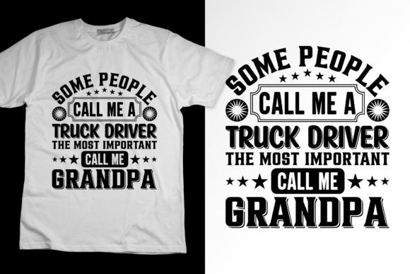 Printable Truck Driver T-Shirt Design: A Resource for Merchandise Creation