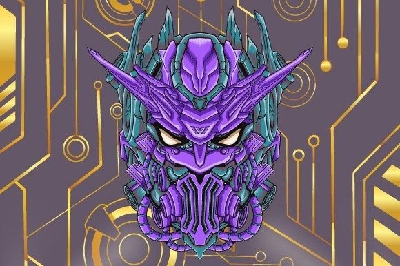 Robot Head Illustration in Gaming and Brand Design