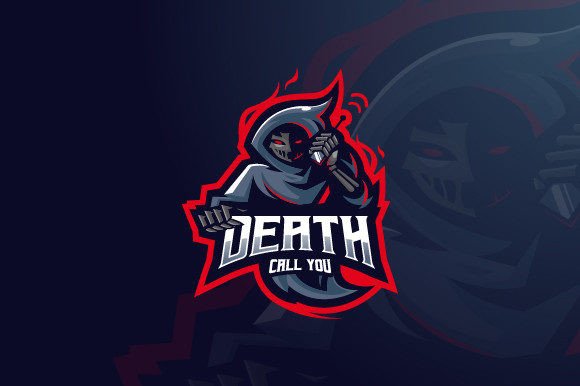 Your Ultimate Customizable Grim Reaper Cartoon Mascot Logo